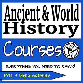 Preview of Ancient & World History Curriculum - Greece Rome Egypt China India Course