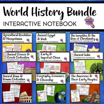 Preview of Ancient / World History Interactive Notebook Social Studies BUNDLE