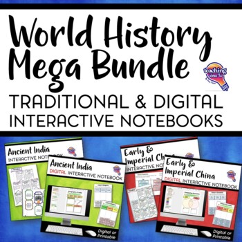 Preview of Ancient/World History MEGA BUNDLE: Digital & Paper Interactive Notebooks