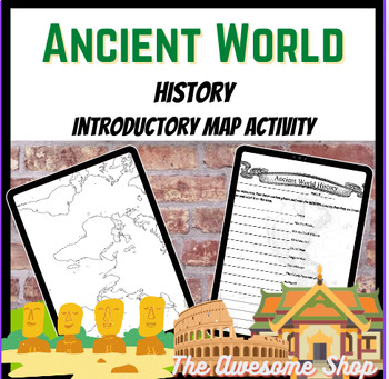 Preview of Ancient World History Map Activity  For Middle School & High School