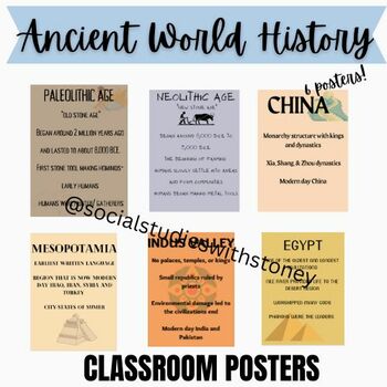 Preview of Ancient World History Posters