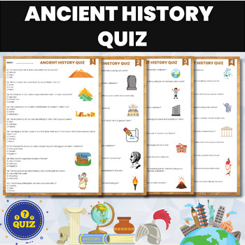 Preview of Ancient World History Quiz | Ancient History Assessment Test Quiz