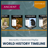 Ancient World History Timeline | Google Slides | Classroom Decor