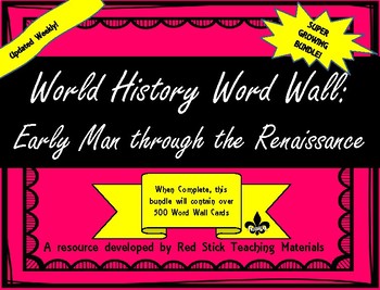 Preview of Ancient World History Word Wall Bundle