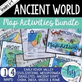 Ancient World Map Activities Bundle (Print and Digital)