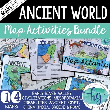 Preview of Ancient World Map Activities Bundle (Early River Valley Civs to Ancient Rome)