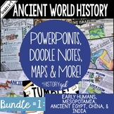Ancient World Unit Bundle #1 with Lessons, Activities, Doo