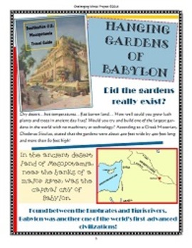 Preview of Ancient World Wonder Travels - Destination #2: Hanging Gardens of Babylon
