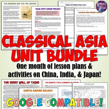 Preview of Classical Asia Unit Bundle: China, India, the Mongols & Japan