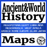 Ancient and World History Map Activities BUNDLE