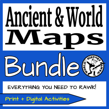 Preview of Ancient and World History Map Activities BUNDLE