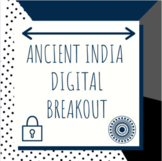 Distance Learning:  Ancient India Digital Breakout / Escape Room