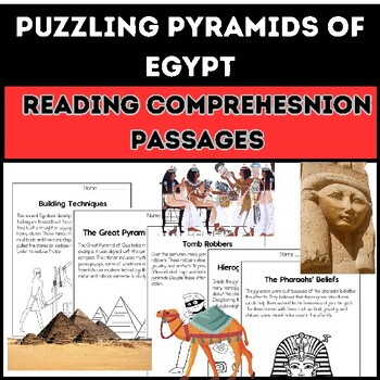 Preview of Ancient puzzling pyramids Egypt Reading Comprehension Passages Questions