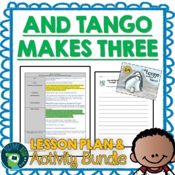 Preview of And Tango Makes Three Lesson Plan and Google Activities