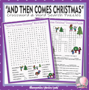 Christmas Crossword Puzzle And Word Search Worksheets Teaching Resources Tpt