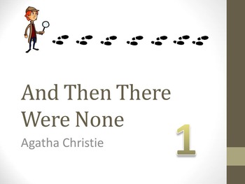 Preview of And Then There Were None Chapter One Teaching Resources