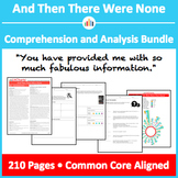 And Then There Were None – Comprehension and Analysis Bundle