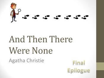 Preview of And Then There Were None Final Epilogue (Manuscript) Teaching Resources