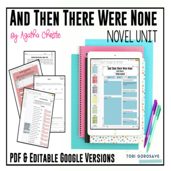 Preview of And Then There Were None Novel Study (Agatha Christie) - DIGITAL & PRINT