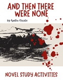 And Then There Were None by Agatha Christie Novel Study - 