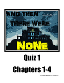 And Then There Were None Quiz (chapters 1-4)