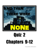 And Then There Were None Quiz (chapters 9-12)