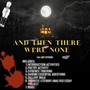 Preview of And Then There Were None full unit hyperdoc 