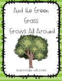 And the Green Grass Grows All Around Song Printable with Props
