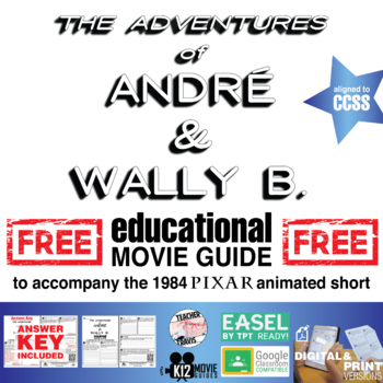 Preview of André and Wally B. Pixar Short Video Guide | Questions | Worksheet (G - 1984)
