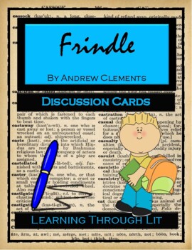 Preview of Andrew Clements FRINDLE * Discussion Cards (Answer Key Included)