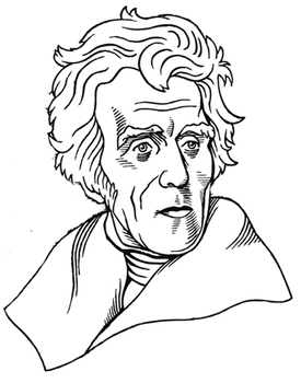 Preview of Andrew Jackson 4 PDFs for poster print and color 14x18, 21x27, 28x36, 35x45