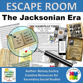 Preview of Andrew Jackson - Jacksonian Era Escape Room Activity