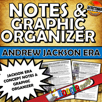 Preview of Age of Andrew Jackson Notes and Graphic Organizer Outline