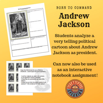 Preview of Andrew Jackson Primary Source Analysis