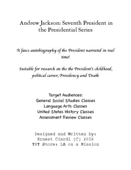 Preview of Andrew Jackson: Seventh President in the Presidential Series