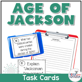 Preview of Age of Jackson Task Card Activity