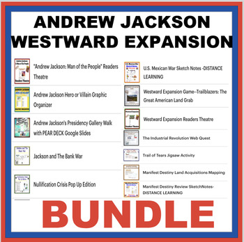 Preview of Andrew Jackson & Westward Expansion Bundle
