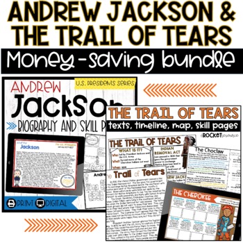 Preview of Andrew Jackson and the Trail of Tears BUNDLE