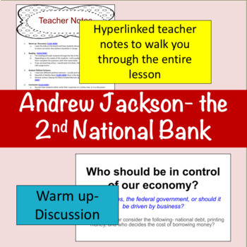 Preview of Andrew Jackson & the 2nd National Bank