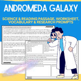 Andromeda Galaxy:  Informational Science Passages, Workshe