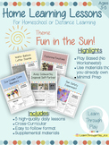 PreK Home Learning Lessons, Theme: Fun in the Sun