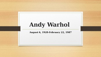 Preview of Andy Warhol