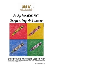 Preview of Andy Warhol Art: Crayon Pop Art Lesson