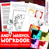 Andy Warhol Art History Workbook- Biography & Art Activity