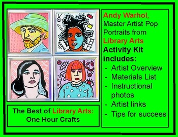 Andy Warhol Inspired Master Artist Portraits by Library Arts | TPT