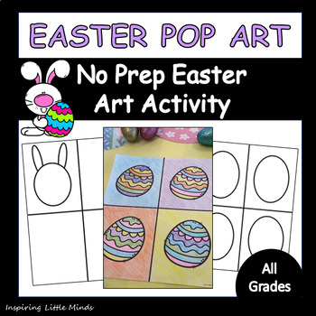 Preview of Andy Warhol Inspired Pop Art | No Prep Easter / Spring Art Activity