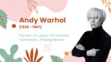 Andy Warhol - Pop Art Mini Lesson & Art Project (Printmaki