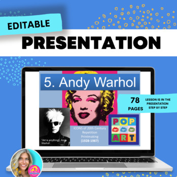 Preview of Andy Warhol Pop Art and Printmaking Art Lesson 5 Google Drive download