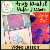 Andy Warhol Video Lesson - Step by Step Crayon Resist Flower Art