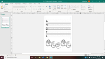 Preview of Angel Acrostic Poem